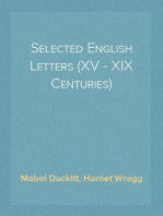 Selected English Letters (XV - XIX Centuries)