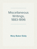 Miscellaneous Writings, 1883-1896