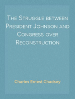 The Struggle between President Johnson and Congress over Reconstruction