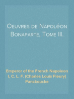 Oeuvres de Napoléon Bonaparte, Tome III.