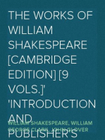 The Works of William Shakespeare [Cambridge Edition] [9 vols.]
Introduction and Publisher's Advertising