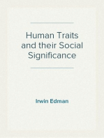 Human Traits and their Social Significance