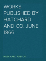 Works Published by Hatchard and Co. June 1866