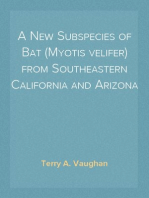 A New Subspecies of Bat (Myotis velifer) from Southeastern California and Arizona