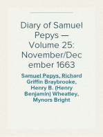 Diary of Samuel Pepys — Volume 25