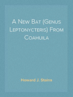 A New Bat (Genus Leptonycteris) From Coahuila