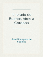 Itinerario de Buenos Aires a Cordoba