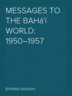 Messages to the Bahá'í World: 1950–1957