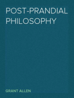 Post-Prandial Philosophy