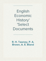 English Economic History
Select Documents