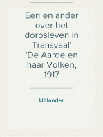 Een en ander over het dorpsleven in Transvaal
De Aarde en haar Volken, 1917