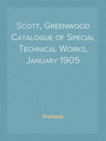 Scott, Greenwood Catalogue of Special Technical Works, January 1905