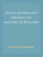 Sonata de primavera
memorias del marqués de Bradomín