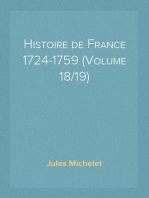 Histoire de France 1724-1759 (Volume 18/19)
