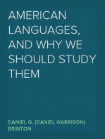 American Languages, and Why We Should Study Them