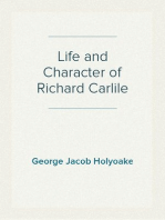 Life and Character of Richard Carlile