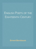 English Poets of the Eighteenth Century