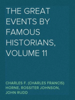 The Great Events by Famous Historians, Volume 11