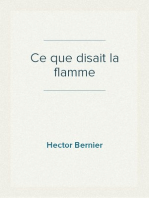 Ce que disait la flamme