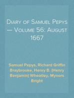 Diary of Samuel Pepys — Volume 56: August 1667