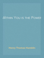 Within You is the Power