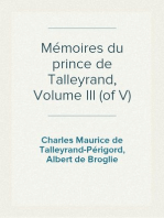 Mémoires du prince de Talleyrand, Volume III (of V)