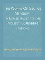 The Works Of George Meredith
A Linked Index to the Project Gutenberg Editions