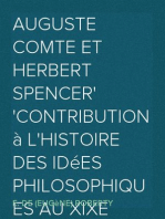 Auguste Comte et Herbert Spencer
Contribution à l'histoire des idées philosophiques au XIXe siècle