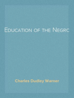 Education of the Negro