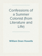 Confessions of a Summer Colonist (from Literature and Life)