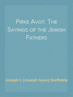 Pirke Avot: The Sayings of the Jewish Fathers