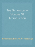 The Satyricon — Volume 01: Introduction