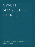 Gwaith Mynyddog.  Cyfrol II
