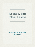 Escape, and Other Essays