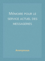 Mémoire pour le service actuel des messageries