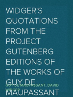 Widger's Quotations from the Project Gutenberg Editions of the Works of Guy de Maupassant