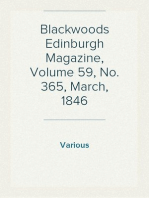 Blackwoods Edinburgh Magazine, Volume 59, No. 365, March, 1846