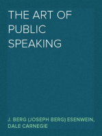 The Art of Public Speaking