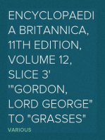 Encyclopaedia Britannica, 11th Edition, Volume 12, Slice 3
"Gordon, Lord George" to "Grasses"