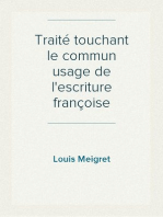 Traité touchant le commun usage de l'escriture françoise