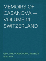 Memoirs of Casanova — Volume 14: Switzerland