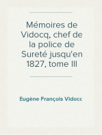 Mémoires de Vidocq, chef de la police de Sureté jusqu'en 1827, tome III