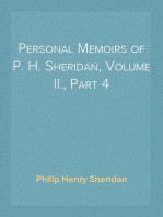 Personal Memoirs of P. H. Sheridan, Volume II., Part 4