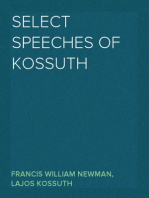 Select Speeches of Kossuth