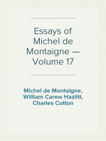 Essays of Michel de Montaigne — Volume 17