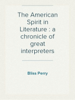 The American Spirit in Literature 