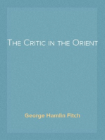 The Critic in the Orient