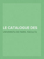 Le catalogue des livres censurez par la faculté de theologie de Paris