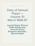 Diary of Samuel Pepys — Volume 51: March 1666-67