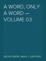 A Word, Only a Word — Volume 03
